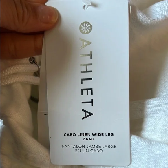 Athleta White Linen women’s Pants - Picture 5 of 5